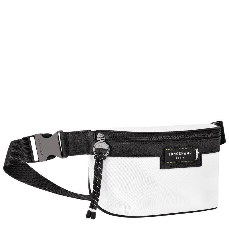 White Longchamp Le Pliage Energy M - Recycled canvas Men Belt bags | 640218VJY