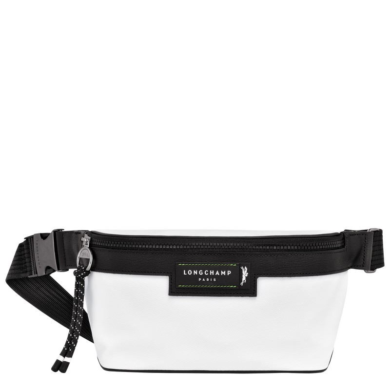 White Longchamp Le Pliage Energy M - Recycled canvas Men Belt bags | 640218VJY