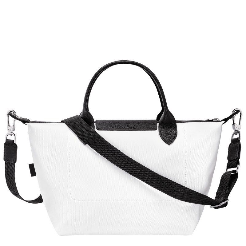 White Longchamp Le Pliage Energy S - Recycled canvas Women Handbags | 243985EPZ