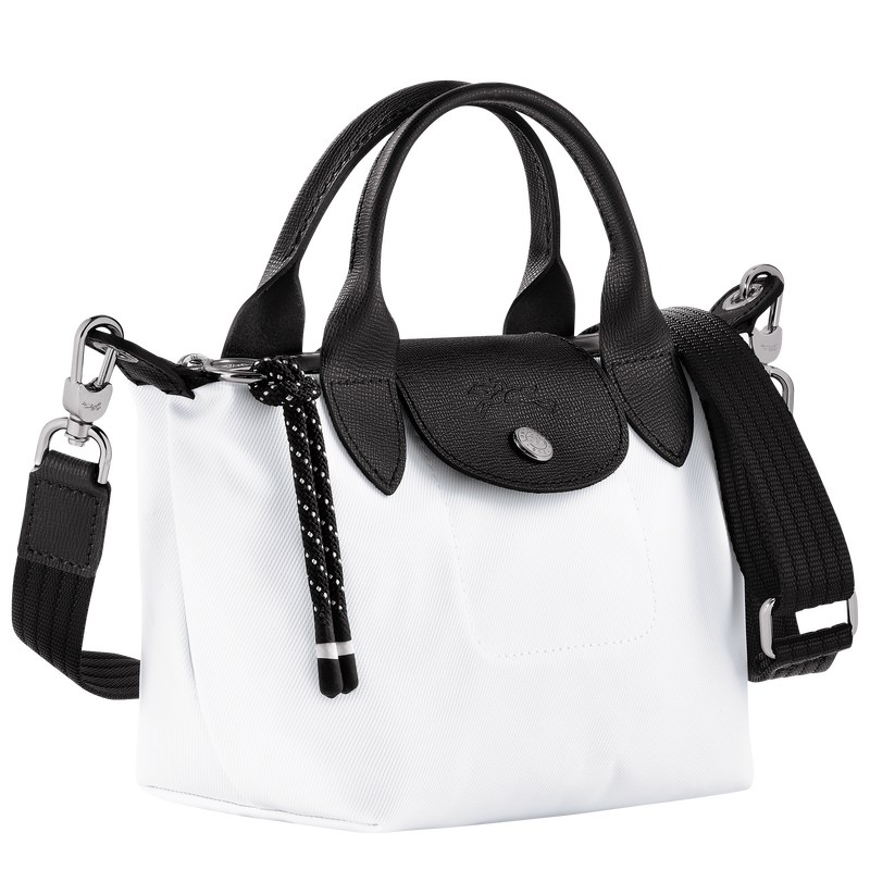 White Longchamp Le Pliage Energy XS - Recycled canvas Women Handbags | 792036HRW