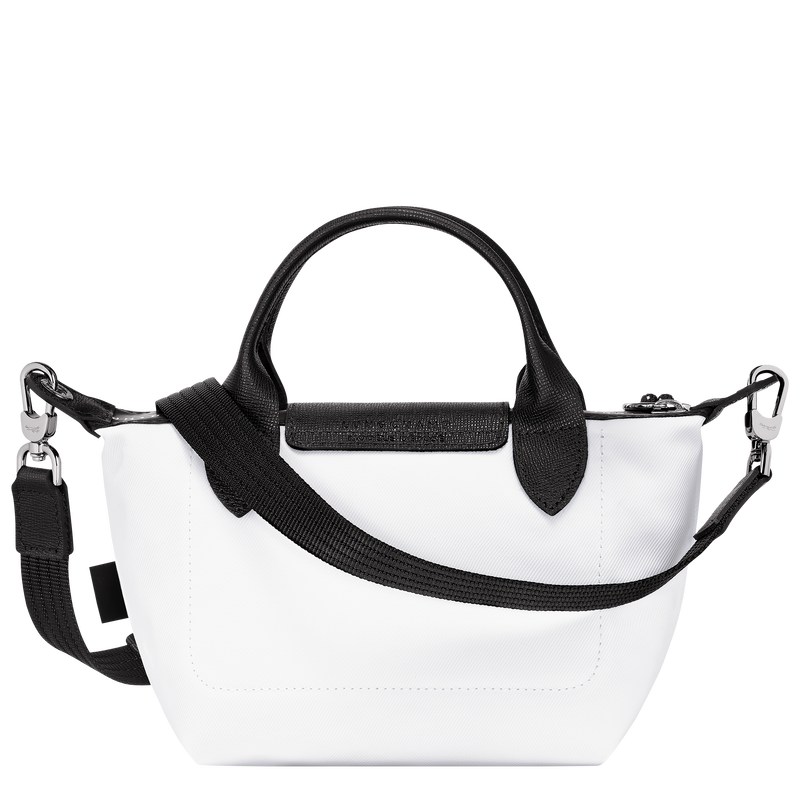 White Longchamp Le Pliage Energy XS - Recycled canvas Women Handbags | 792036HRW