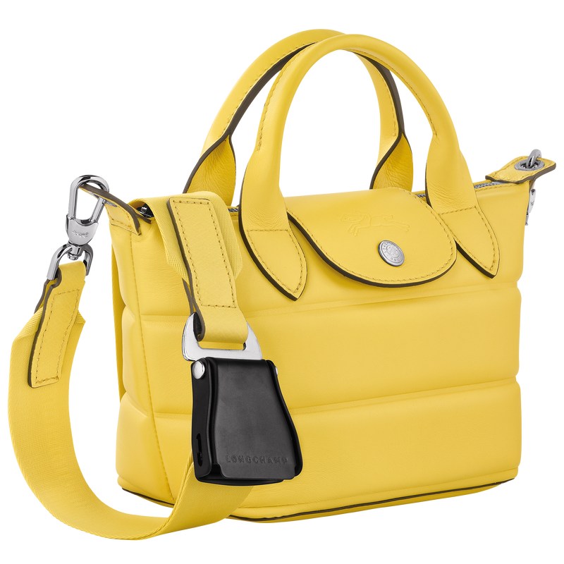 Yellow Longchamp Le Pliage Xtra XS - Leather Women Handbags | 538674COQ